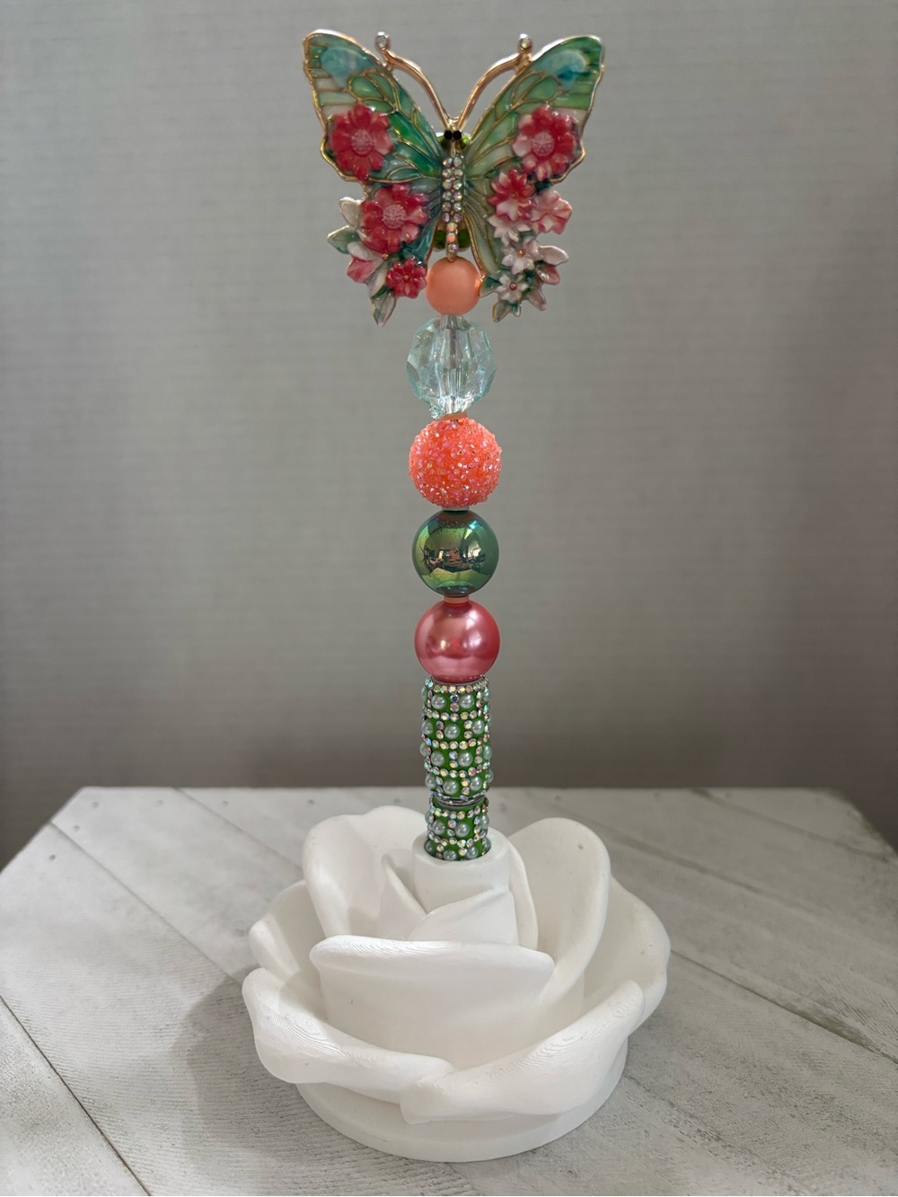 Fairyland Handmade Butterfly Beaded Pen